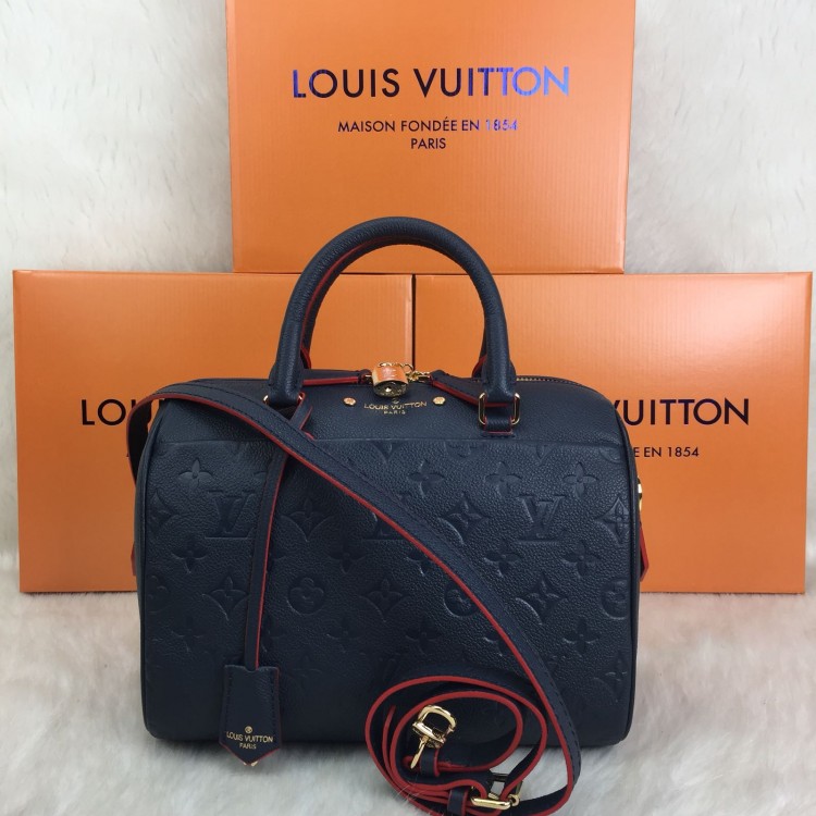 LOUİS VUİTTON 25 LİK EMPREİNTE SPEEDY LACİVERT